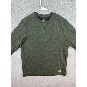 Rugged Elements Durable Utility Shirt Men's Medium Long Sleeve Green Sueded New